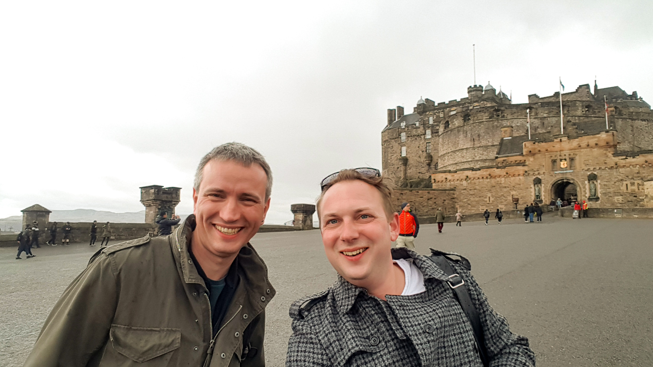 Adam Leyton and Chris Fletcher at Edinburgh Castle